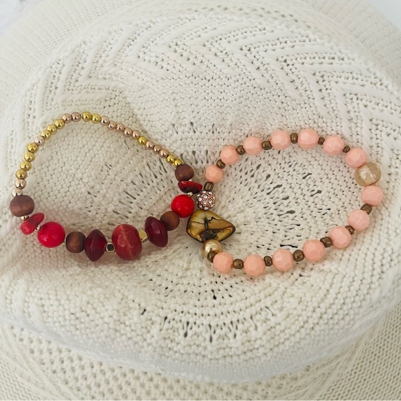 Handmade Bundle 2 bracelets stretch - Picture 7 of 7